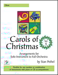cover Carols of Christmas #1 Oboe Book, Flexible Ensemble, opt. Solo cover